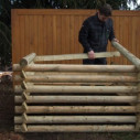 Dřevěný kompostér Natur