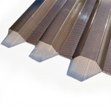 PVC a polykarbonáty - Zenit Polykarbonátová trapézová deska Mikroprizma - bronz