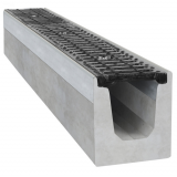 Odvodňovací betonové žlaby a mříže Covernit - Betonový žlab C250 s litinovou mříží