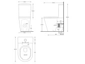 Kapotované vario WC Rimless se Smart Flush