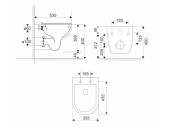 Závěsné WC Rimless