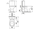 WC kombi se zadním odpadem
