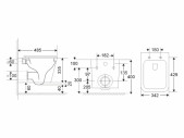 Závěsné kapotované WC Rimless hranaté