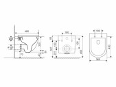 Závěsné kapotované WC Rimless