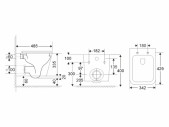 Závěsné kapotované WC Rimless se Smart Flush hranaté