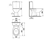 WC kombi se spodním odpadem