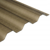 PVC a polykarbonátové desky - Trapézový polykarbonát bronz s hrubou strukturou