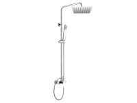 Covernit - Nástěnný sprchový set s baterií a hranatou slim sprchou