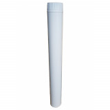 Krby a kamna - Roura kouřovodu 150/500 mm bílá (výprodej)