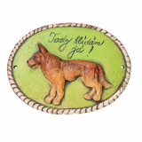 Keramika Oznice - Keramická malovaná plaketa Pes
