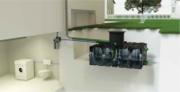 Systém sbírání dešťové vody - Nádrž na dešťovou vodu ACO House & Garden Professional 2000l
