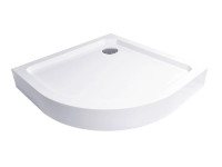 Covernit - Sprchová vanička SMC čtvrtkruh s nožičkami a sifonem