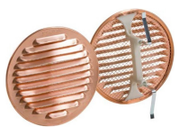 Měděné a hliníkové ventilační mřížky - Dakota Ventilační měděná kulatá mřížka univerzální