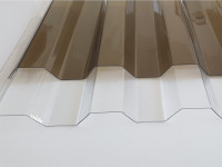 PVC a polykarbonátové desky - Palram Trapéz polykarbonátová deska - čirá