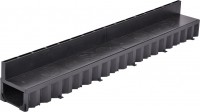 Liniové odvodňovací žlaby - Žlab ACO HexaSelf se štěrbinovým plastovým roštěm H60 černý