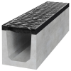 Spádový betonový žlab D400 s litinovou mříží